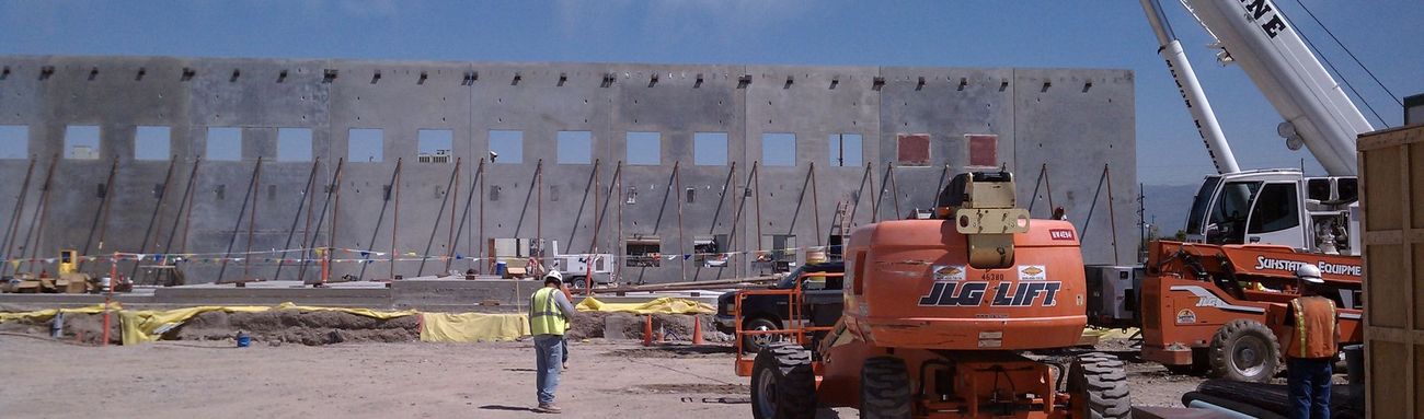 Tilt Building under construction