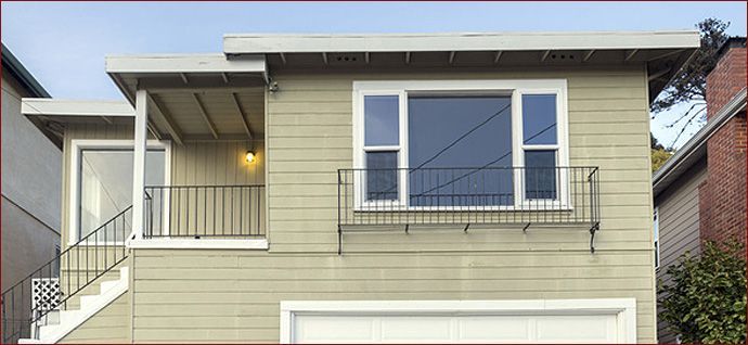A house with one new window.