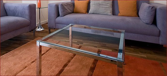 a glass tabletop