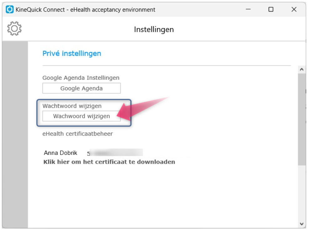 een screenshot van een computerscherm met een roze pijl die naar de Google Agenda-instellingen wijst.
