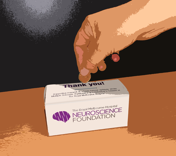 RMH Neuroscience Foundation Coin Donation Tub