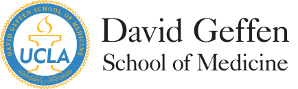 The logo for the david geffen school of medicine