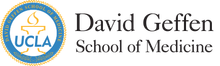 The logo for the david geffen school of medicine