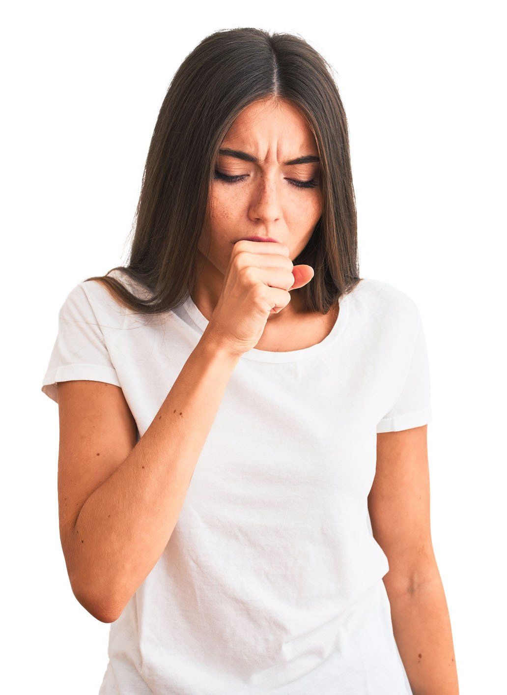 Woman Coughing — Lexington, KY — Allergy Asthma & Immunology: Dr. Iraklis Livas