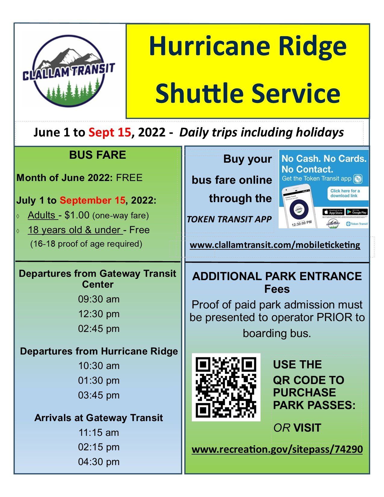 Hurricane Ridge Shuttle