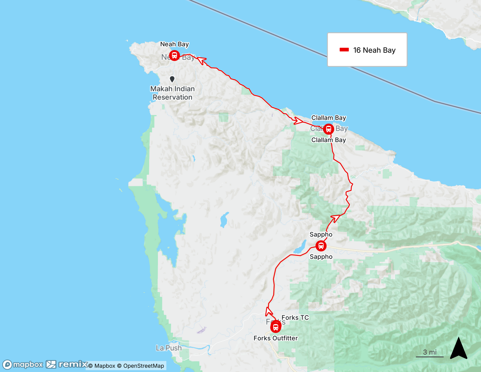 Route 16 Map Picture