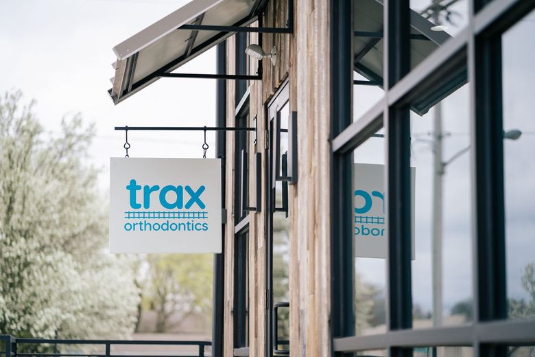Trax Orthodontics Building Sign