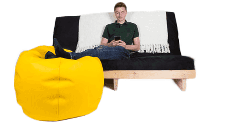 comfortable student special futon and bean bag on sale