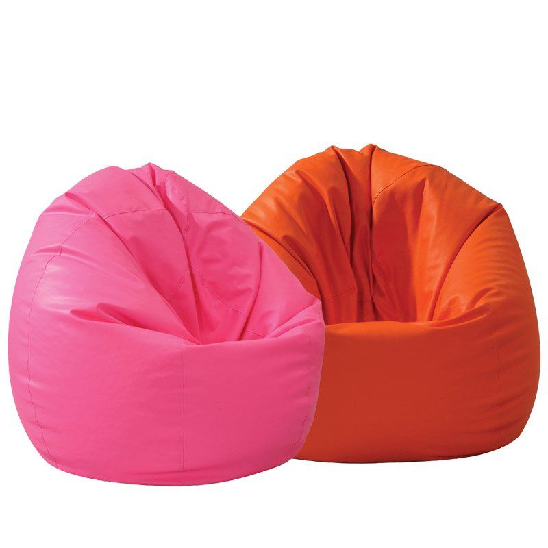 standard size bean bag chairs pink and orange