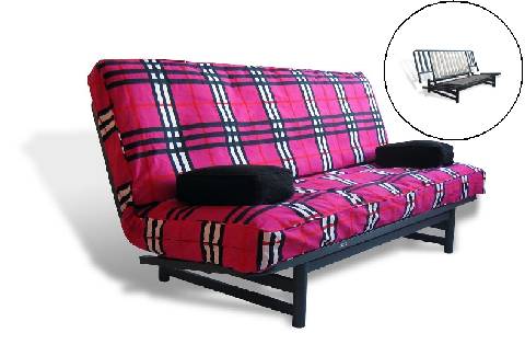 futons on sale plaid sheet cover and metal frame