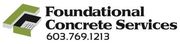The logo for Foundational Concrete Services shows a trowel and a building.