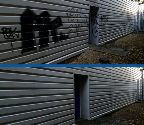 Removing graffiti from your walls