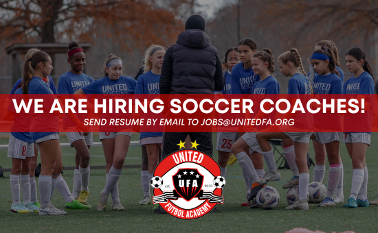United Futbol Academy hiring flyer