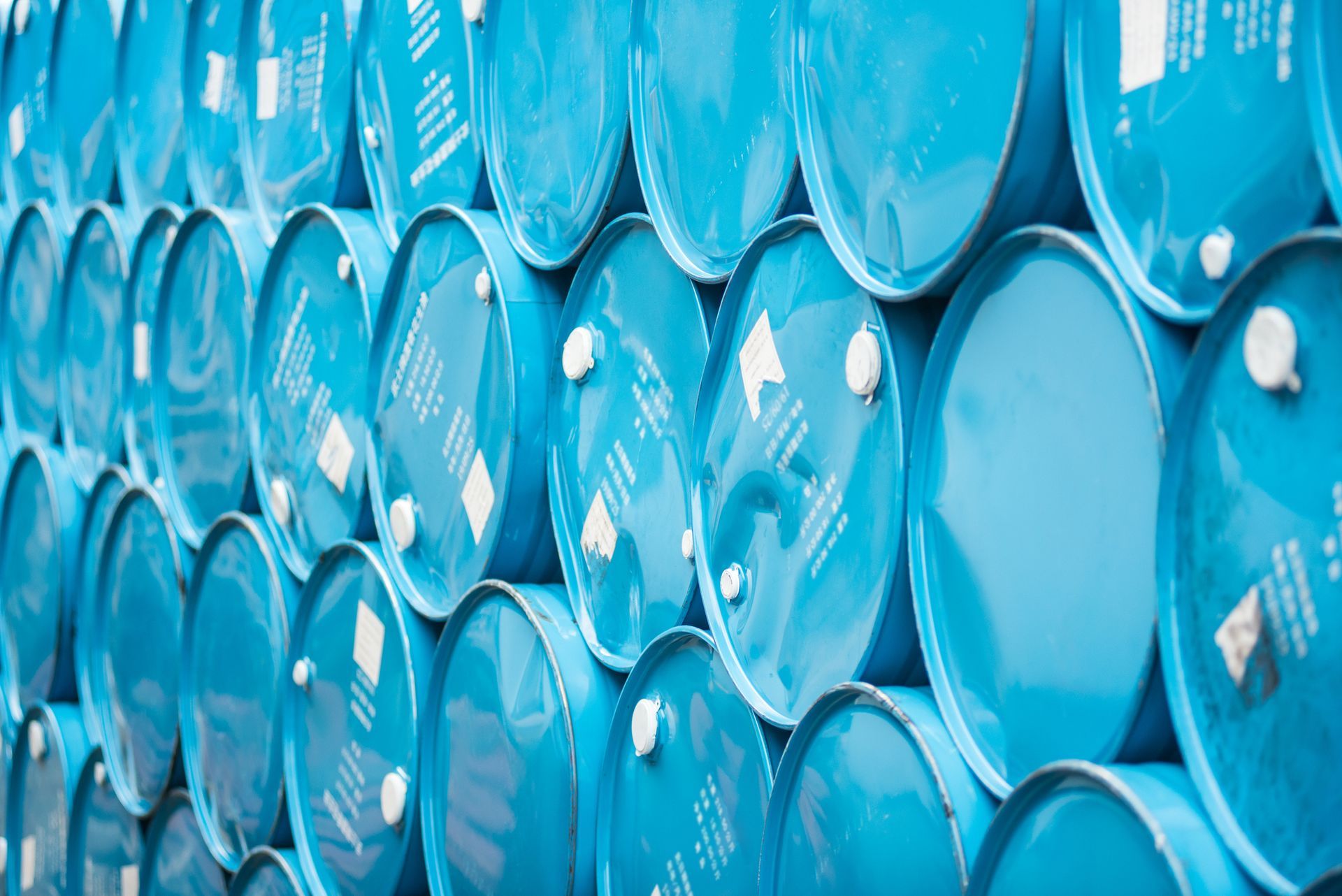 A Bunch of Blue Barrels Are Stacked on Top of Each Other | Caboolture, QLD | Dumpit Handy Bins