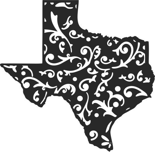 Beautiful Texas, southern metal art