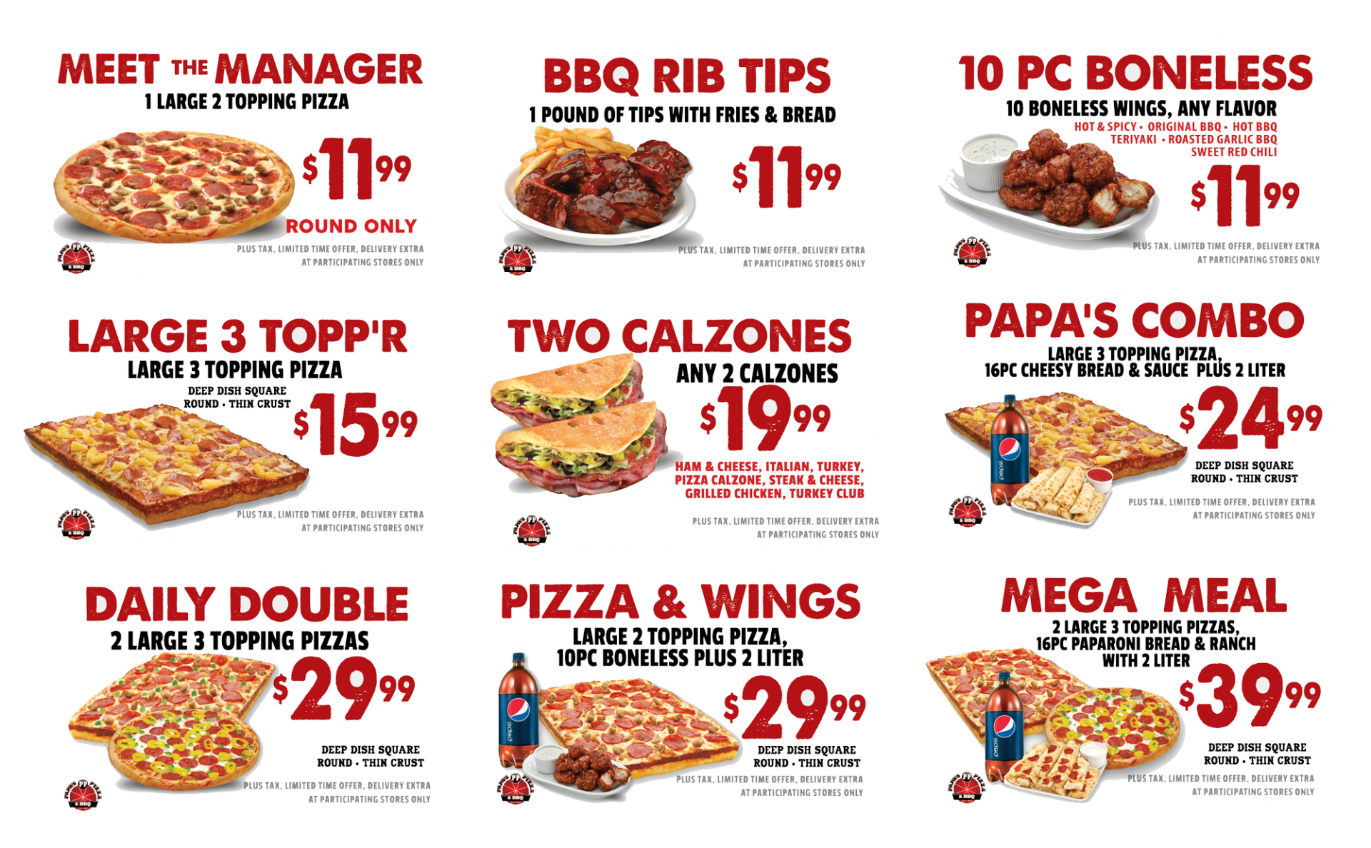 Deals | Papas Pizza