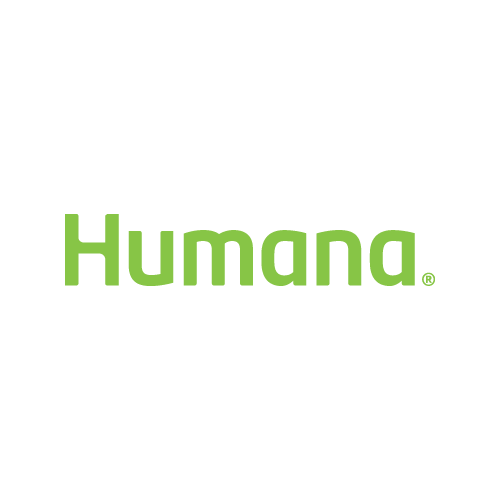 The lime green Humana company logo on a white background.