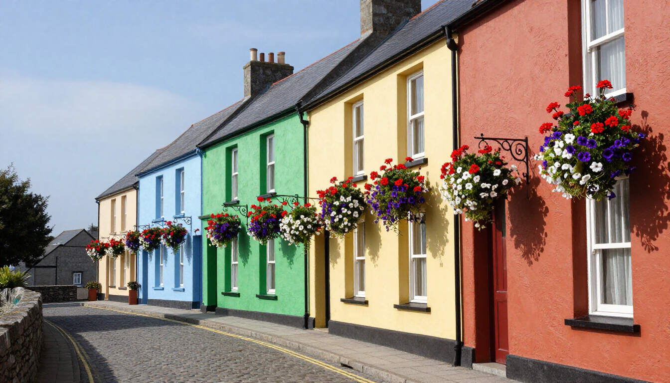 Colorful street in Kinsale