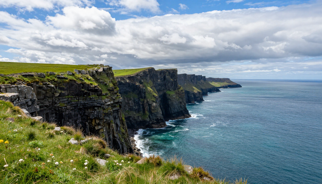 Scenic coastal view near Cork Ireland