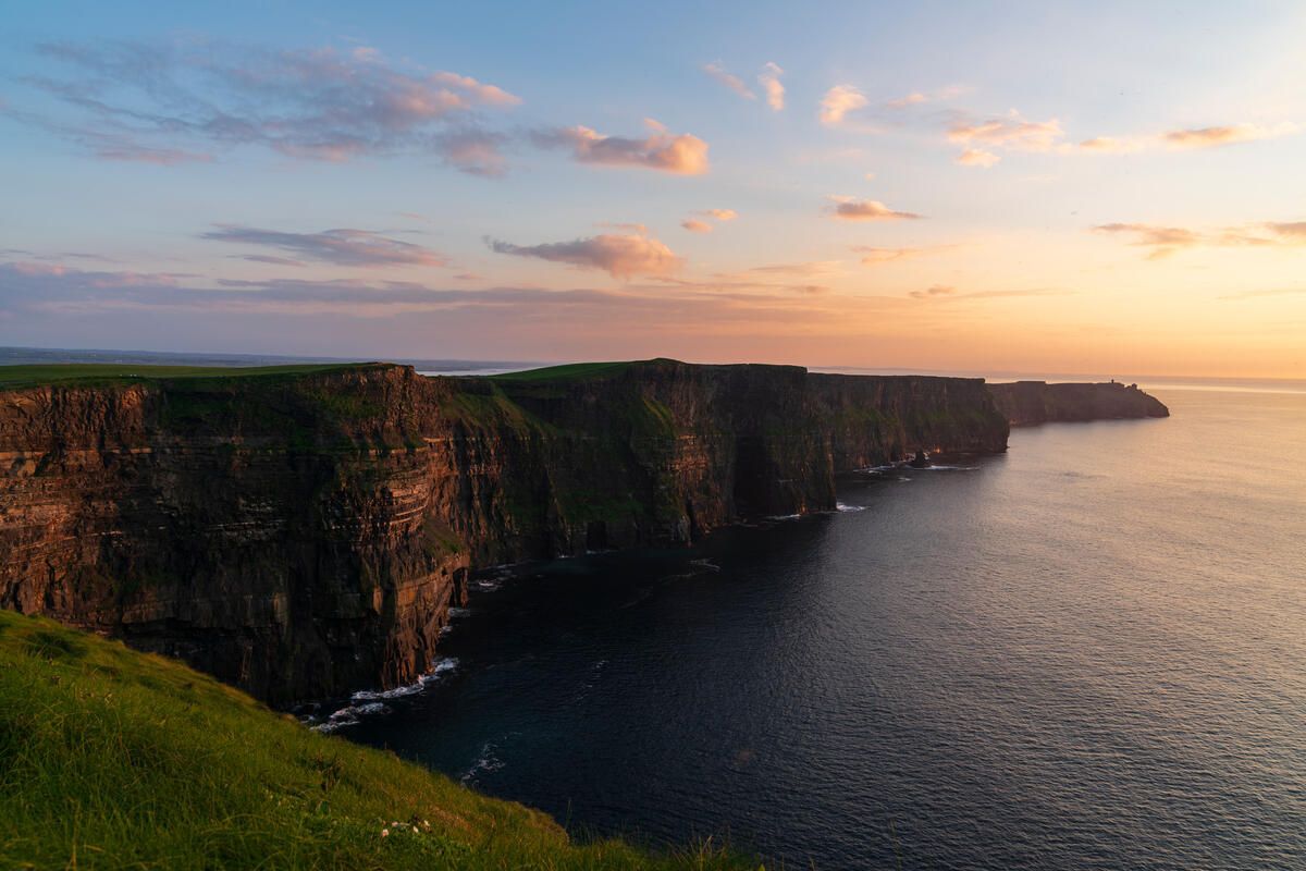 Sunset at Cliffs of Moher