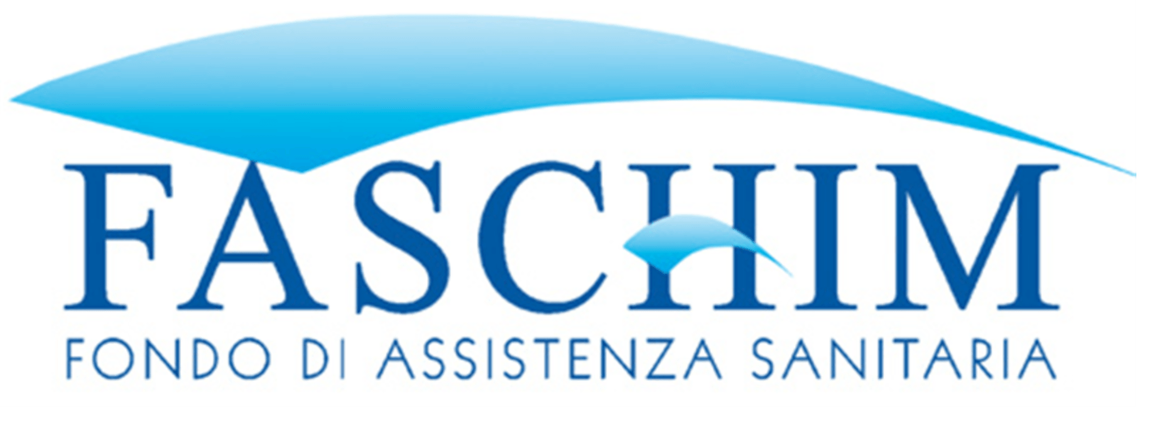 Logo del fondo di assistenza sanitaria FASCHIM con arco blu e testo.