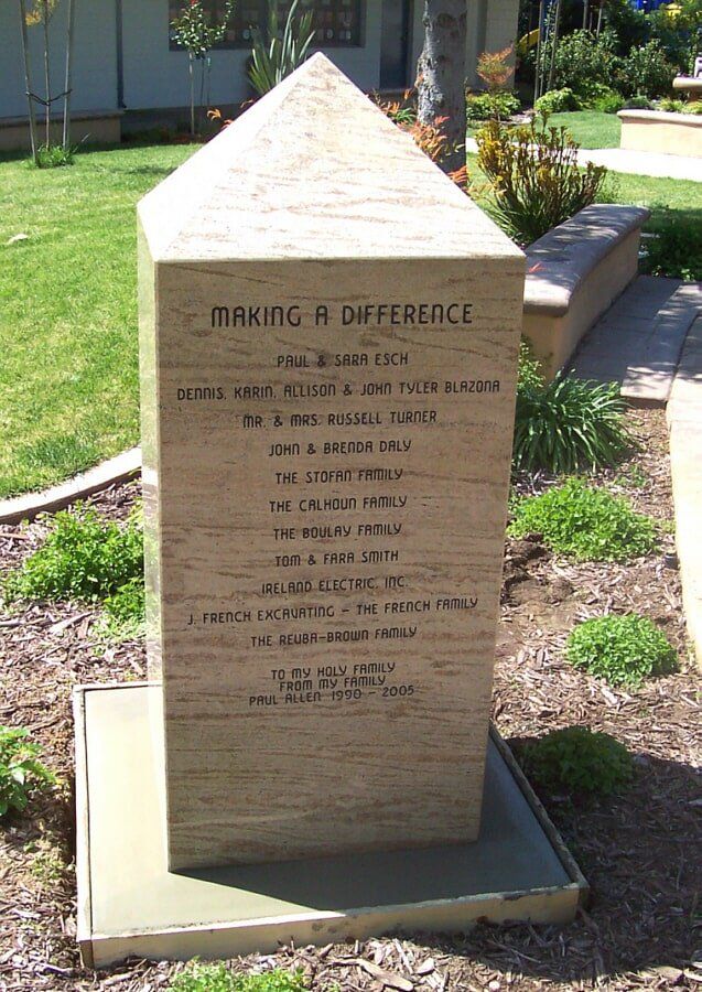 Granite Signage Pedestal