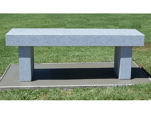 Gray Granite Bench