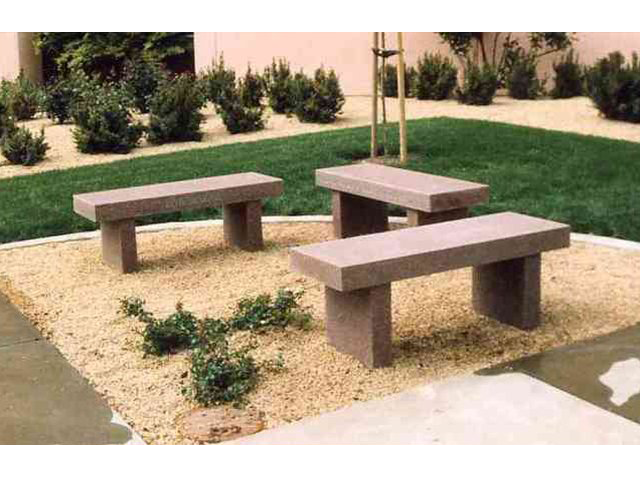 Red Granite Benches