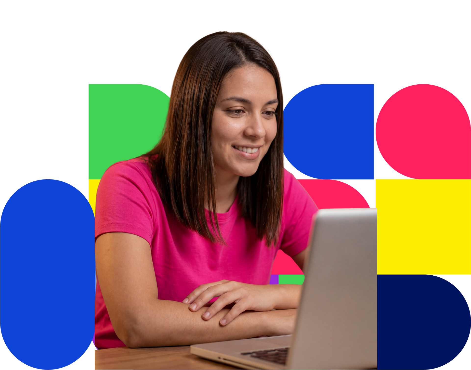 Painel com menu, itens em lista e imagem de um policial.