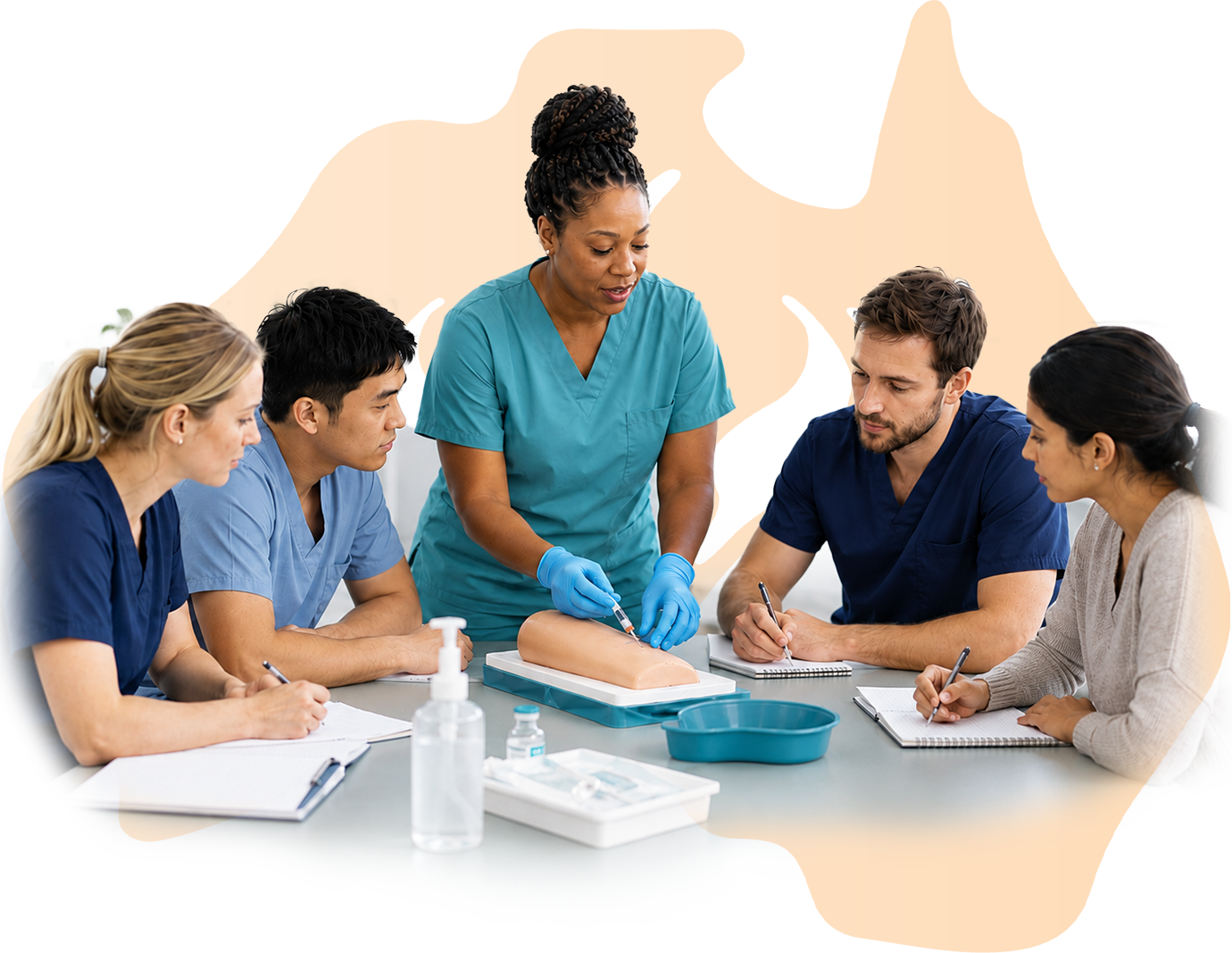 RN Oversight image with NDIS support workers