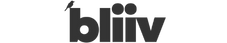 Um logotipo em preto e branco para uma empresa chamada bliv