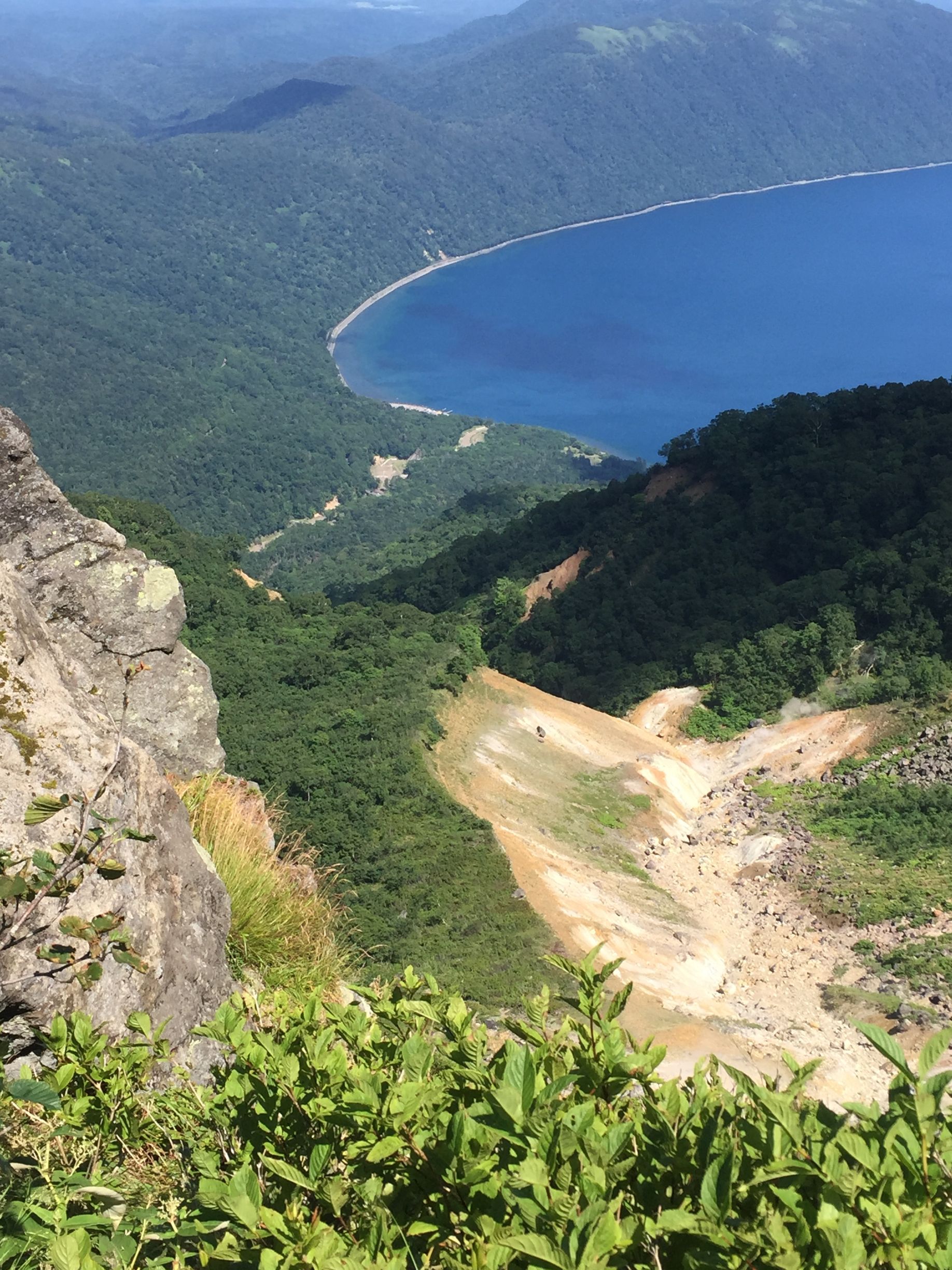 Lake Shikotsu from Eniwa-dake crater rim.