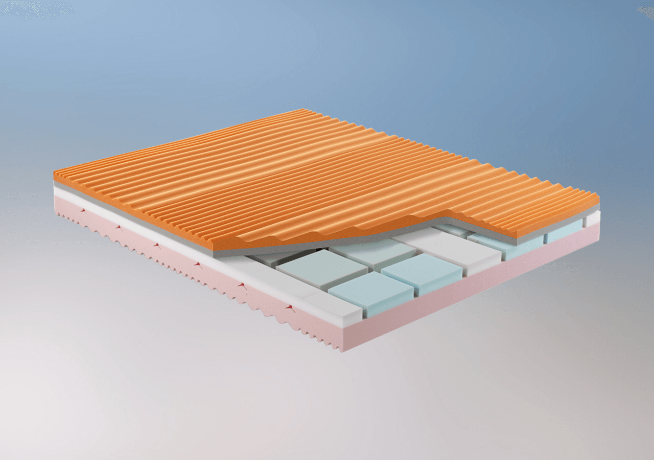 strati materasso in memory foam