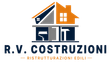 Logo blu dell'impresa di costruzioni 