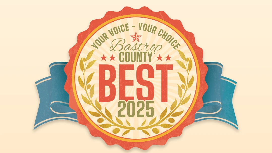 Bastrop County Best 2025 logo and text 