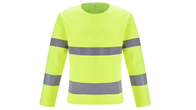 Yellow Hi-Vis Sweater EN 20471 Arc Flash Protection shirt IEC 61482 class 1 and class 2 8.9 CAL HRC