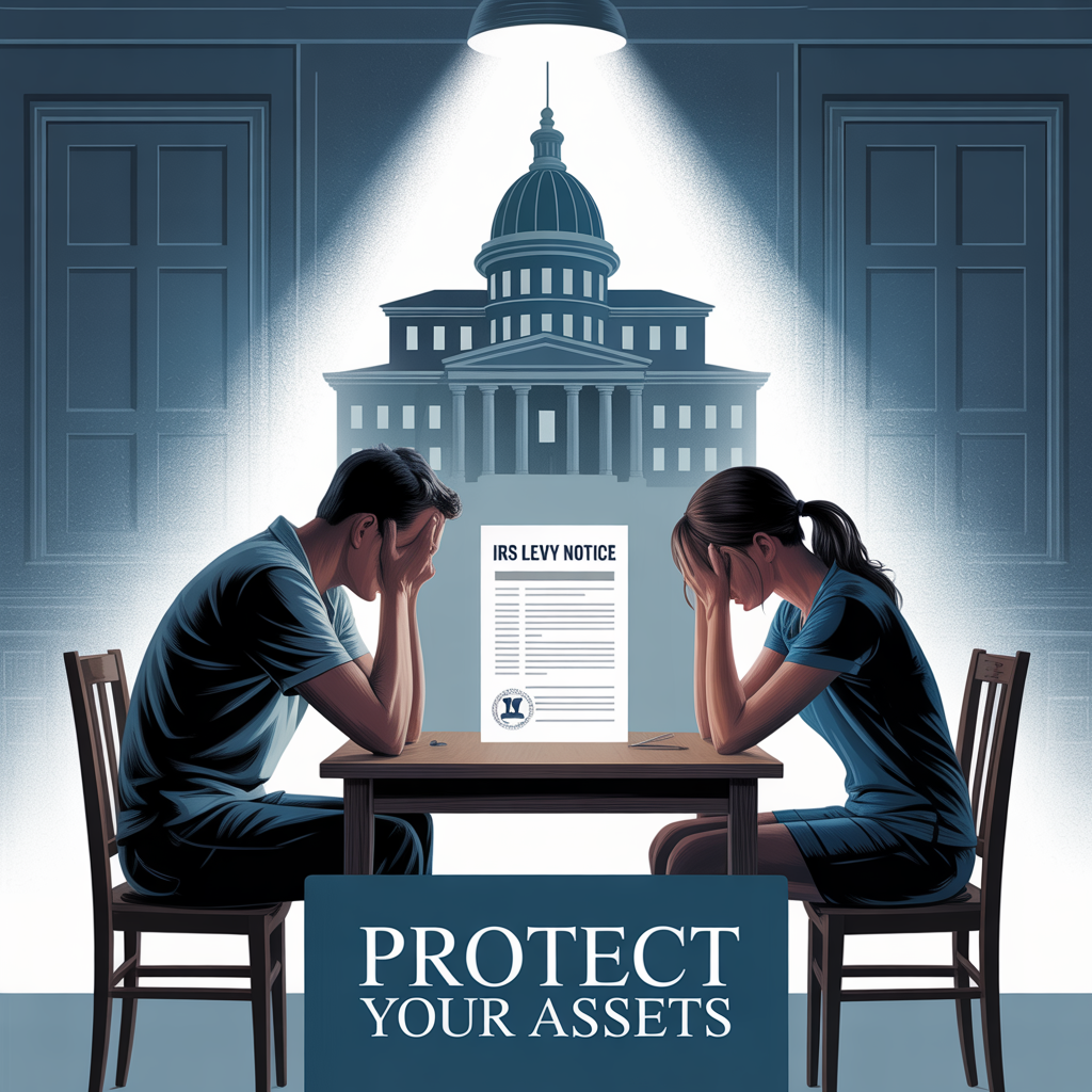 A man and a woman are sitting at a table with a capitol building in the background.