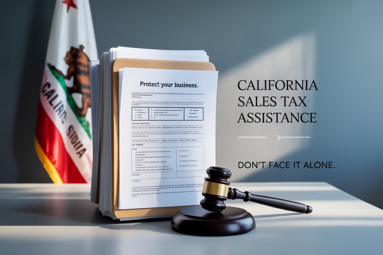 A judge 's gavel is sitting on a table in front of a california flag.