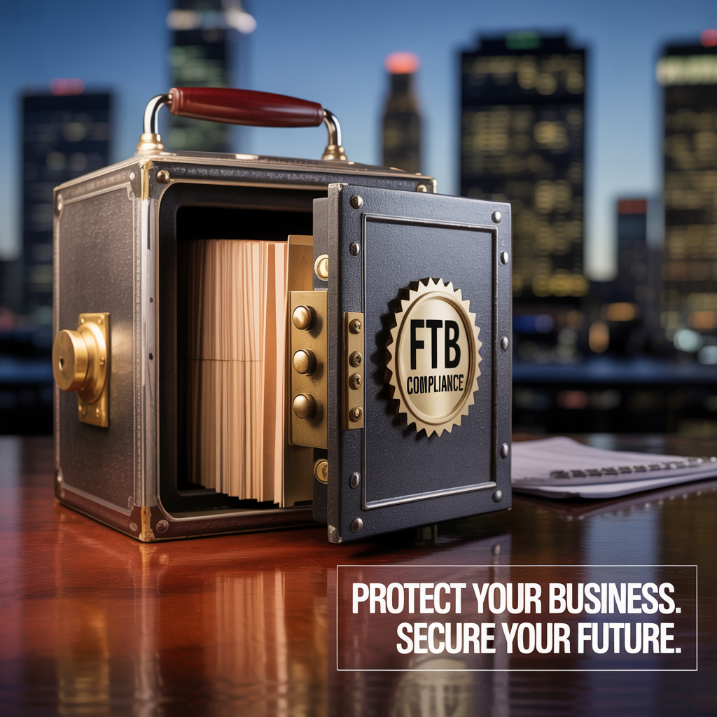 A safe with the word ftb on it