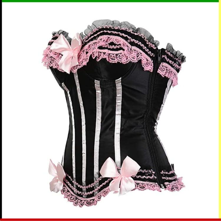 French Lace Bustier: Boom Yin Glam - met  string (13)