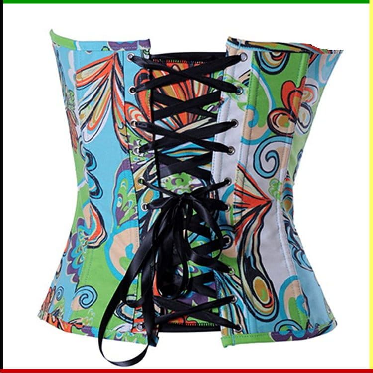 Summer Trend Bustier: Boom Yin Glam - met  string en zwarte veter
