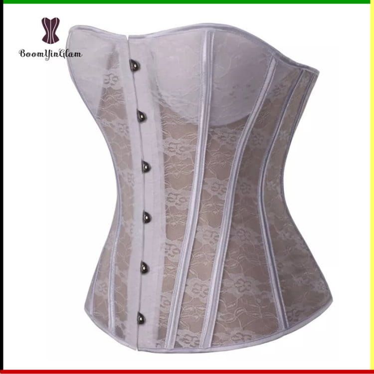 Wedding Bustier: Boom Yin Glam - met  slipje en witte veter