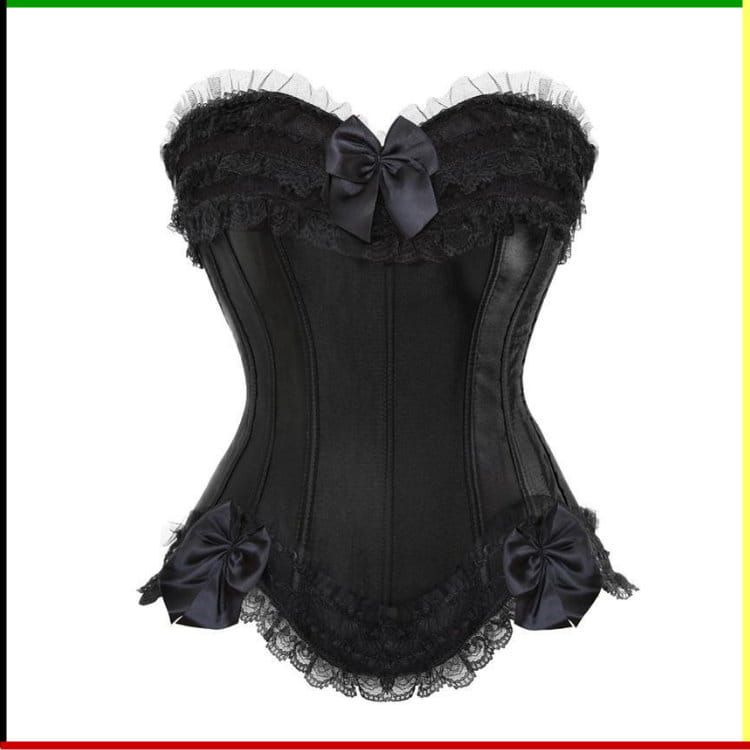 French Lace Bustier: Boom Yin Glam - met  string (8)