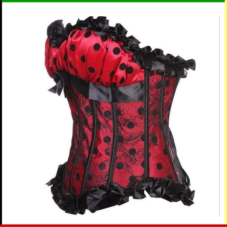 French Lace Bustier: Boom Yin Glam - met  string (3)