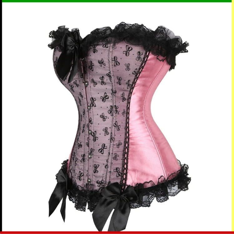 French Lace Bustier: Boom Yin Glam - met bijpassende string