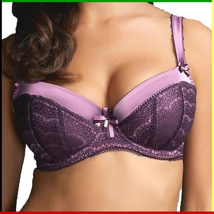 Bh: Fauve - Coco - Padded Half cup Plunge Balcony Beugel Bh