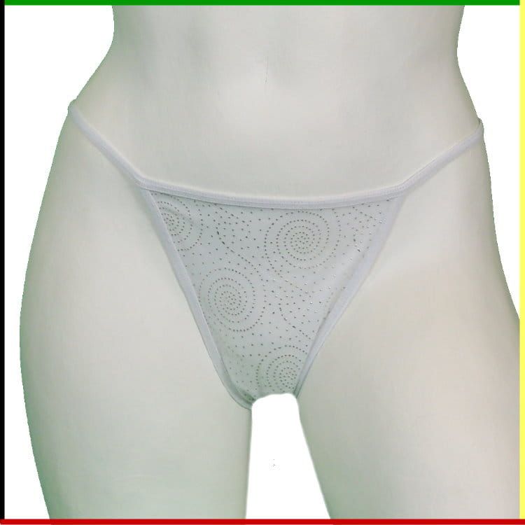 String: No Name - white with pearls