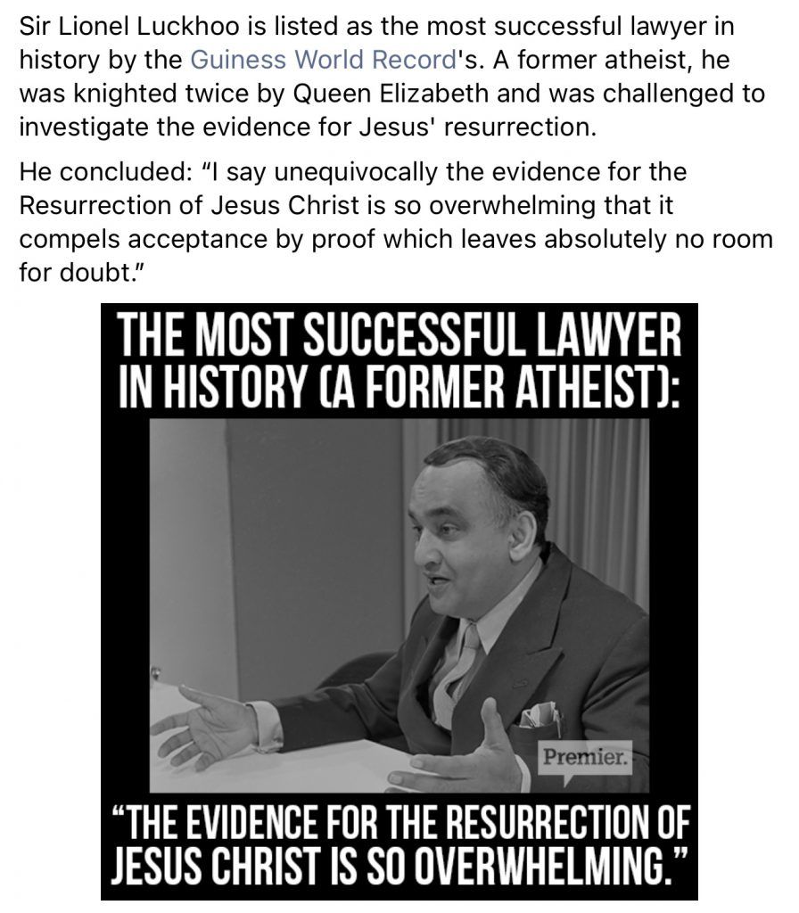 The most successful lawyer in history is a former atheist