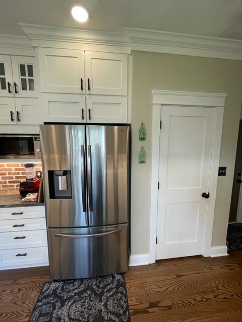 Refrigerator with White Door — Virginia Beach, VA — Harbour View Kitchen, Bath, & Flooring