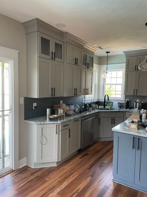 Kitchen with hardwood Floorings — Virginia Beach, VA — Harbour View Kitchen, Bath, & Flooring
